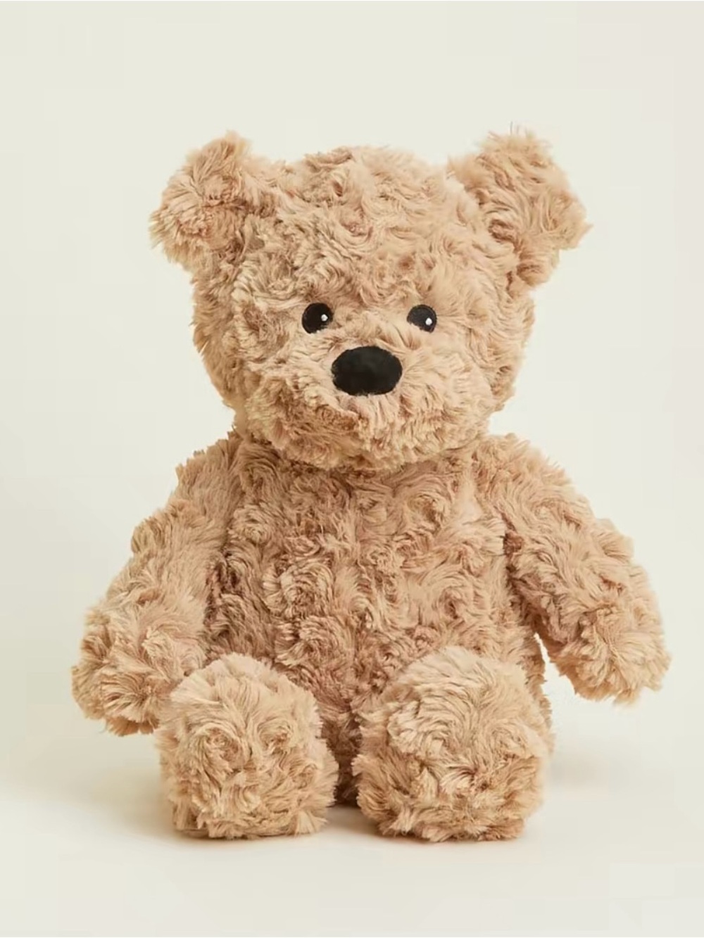 Warmies Brown Curly Bear - Plush Microwavable Freezable Lavender Scented NWT